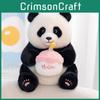 Adorable Cake Panda Plush Toy With Soft Pp Cotton Filling For Kids Birthday Gifts