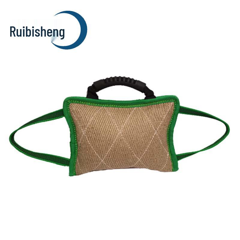 Ruibisheng Coarse Hemp Dog Training Bite Pillow with Handle