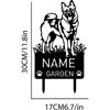 Custom Norwegian Elkhound Metal Garden Stake Personalized Pet Memorial Grave Marker Sign Remembrance Dog Loss Gift