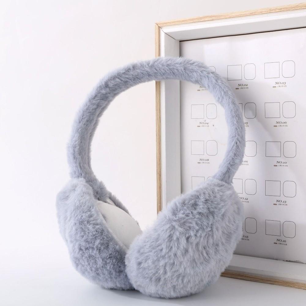 Winter Warm Foldable Earmuffs Soft Plush Fluffy Earflaps Fashion Ear Warmer  For Women Men Outdoor