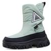 Fashion Fashion Round Toe Zip Design Brand Platform Women Boots Comfortable Waterproof Fluffy Snow Boots Winter Warm Botas Para Mujer