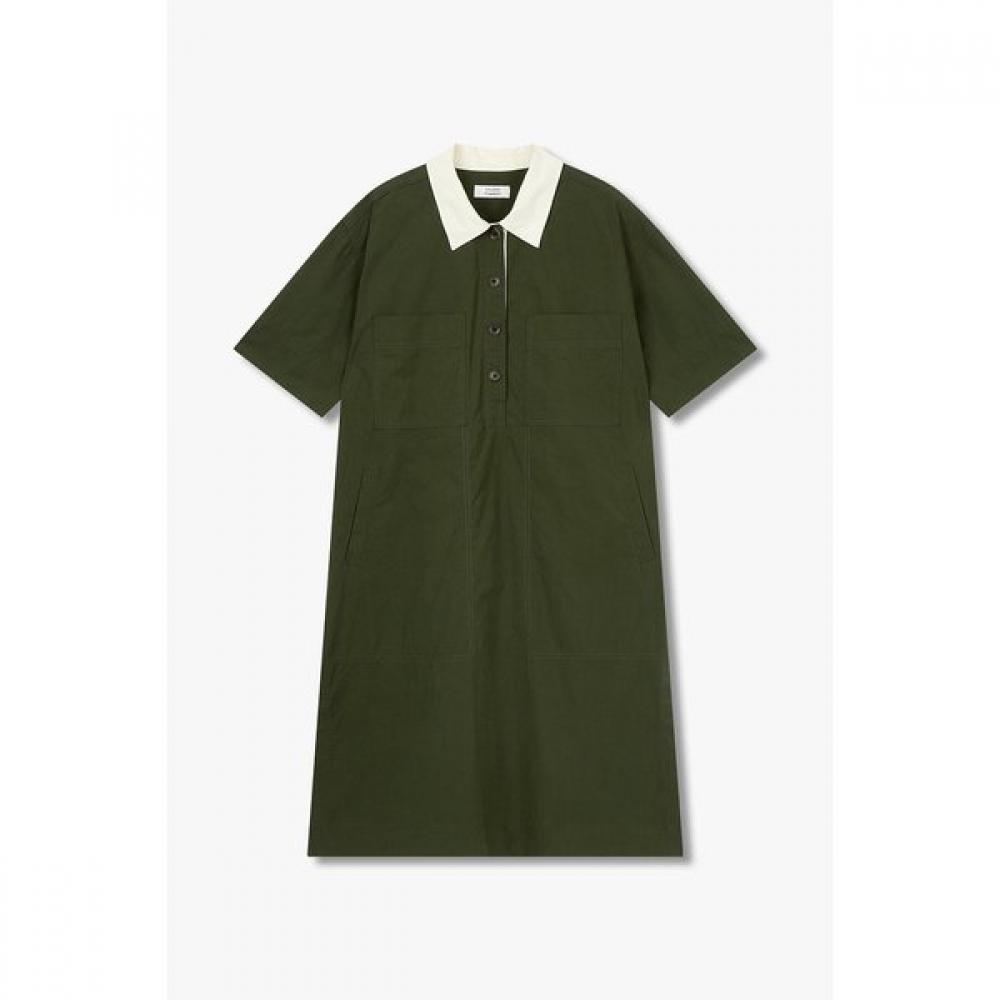 

Studio Tomboy Color Collared Short Sleeve Dress 9176241983ar 58 (navy)/One size