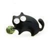 1Pcs Creative Fashion Gifts Cute Little Fat Playing Cat Brooches Gifts Ladies Alloy Enamel Cats Party Brooch Jewelry Accessories
