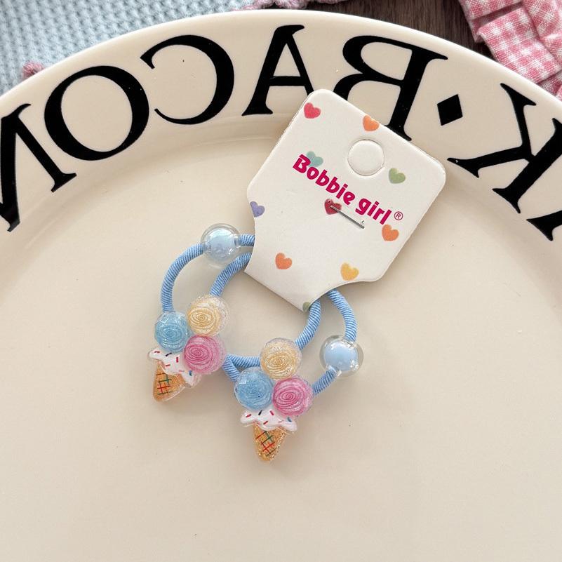 

2 шт. Новые милые сверкающие радужные резинки для волос для девочек, эластичные, аксессуары для волос, детские резинки для волос, детский головной убор