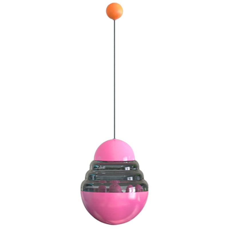 

Interactive Cat Teaser Stick Slow Treat Ball Puzzle Toy for Dogs and Cats with Leaky Feeding Tumbler Design