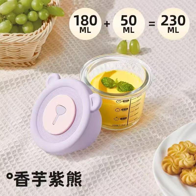 Glass Complementary Food Bowl Capable of Steaming Cooking Food Preservation Storage Portable Baby Specific Graduated Cup Mold