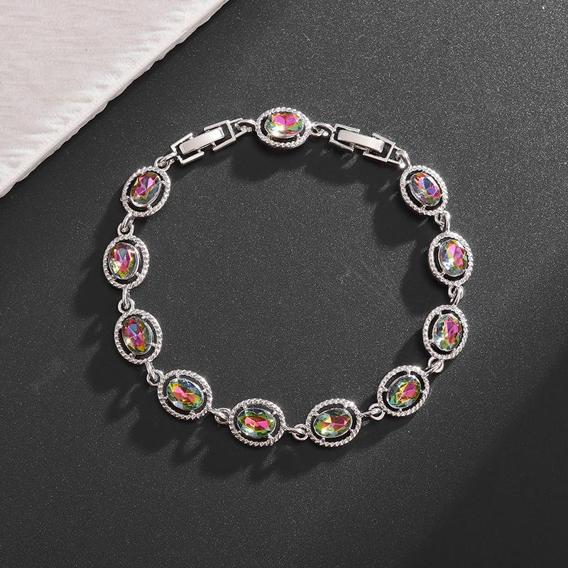 Fashionable and Exquisite Shiny Zircon Sunflower Bracelet Women's Trendy Dinner Party Jewelry Girls Gift