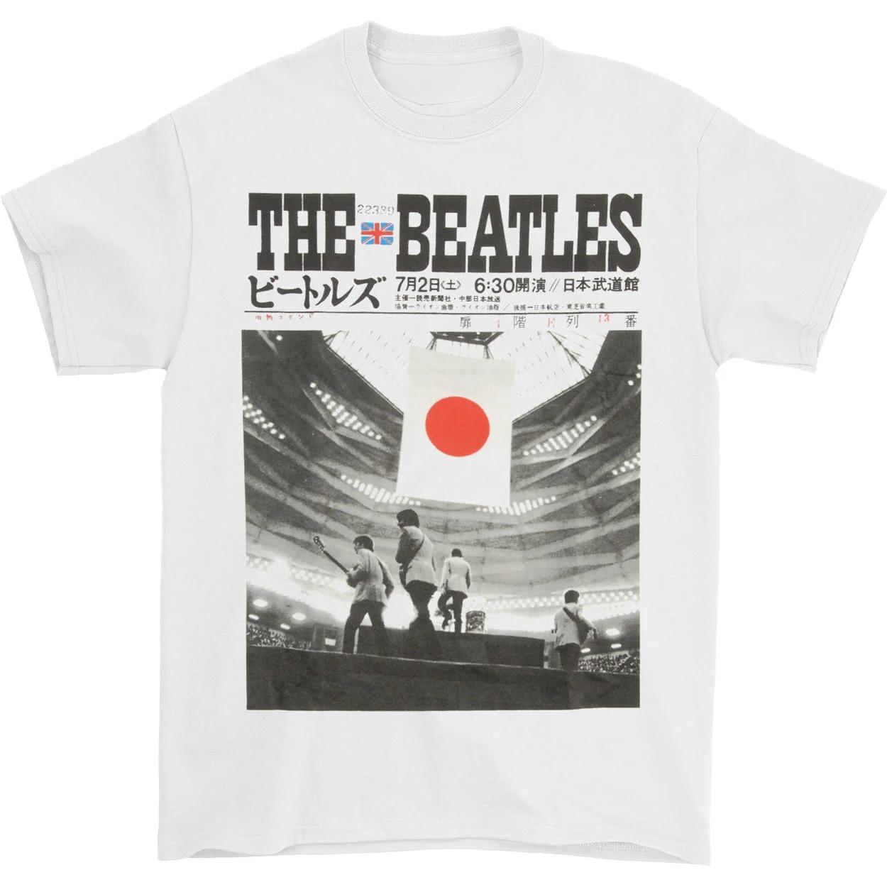 Футболка The Beatles Live At The Budokan Высококачественная Роскошная Для Мужчин и Женщин Топ Y2k Лето 2026 M