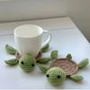 Heat Insulating Cup Mat Hand Knitted Coaster Delightful Turtle/Lamb Shape Cup Coaster Cup Pads Wool Material for Cup