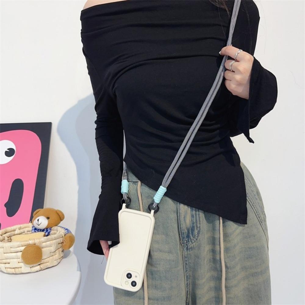 Shockproof Phone Case For iPhone 16 14 13 15 12 11 Pro Max X XR XS 7 8 Plus SE 2020 2022 Crossbody Lanyard Strap Rope Soft Cover