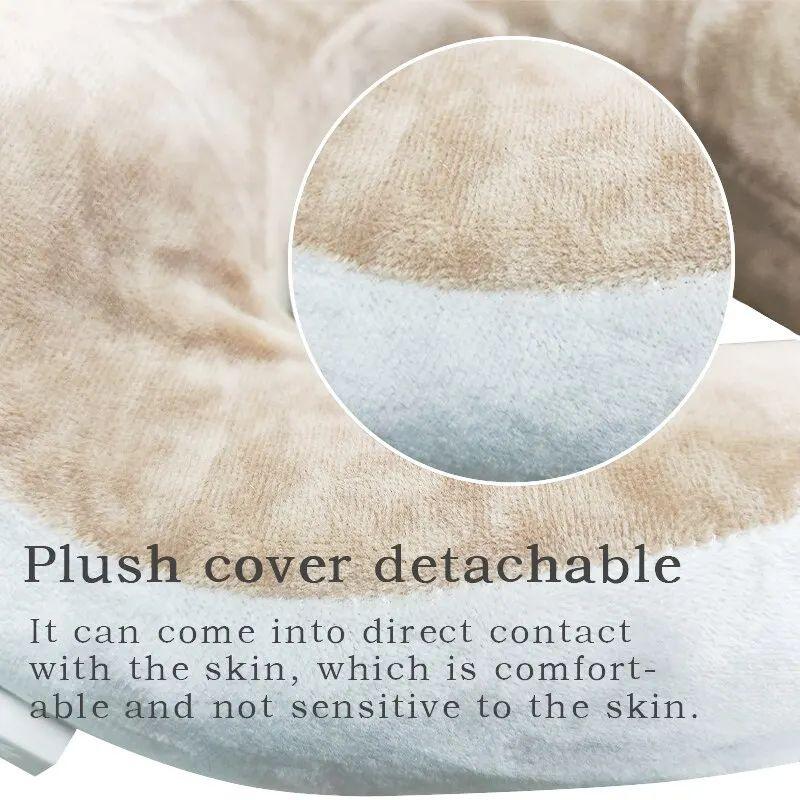 Electric Massage Pillow Neck Relaxation Tool U-shaped Fits the Neck Suitable for Travel Home Massage Single Button Operation