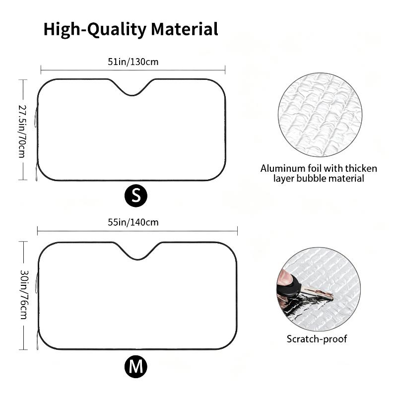 1Pcs Starry Night Cat Pattern Windshield Sunshade UV Rays Heat Blocker Keeps Vehicle Cool Unique Design Fit Sedans SUVs RVs
