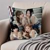 GirlGroup Kpop KKISS OF LLIFE Cushion Cover Pillowcase Antidustmite Invisible Zipper Short Plush Sofa Cushion
