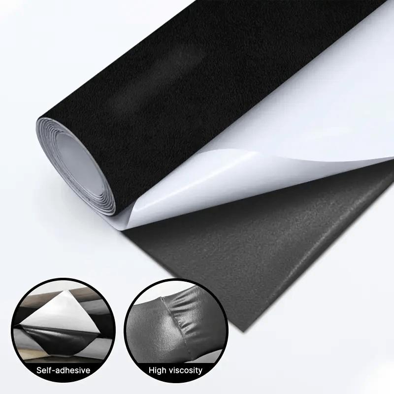 Self Adhesive Suede Roll Artificial Faux Suede Fabric, Free Cutting Car Interior Trim Wrap for Sunroof Door Console Sofa Seats