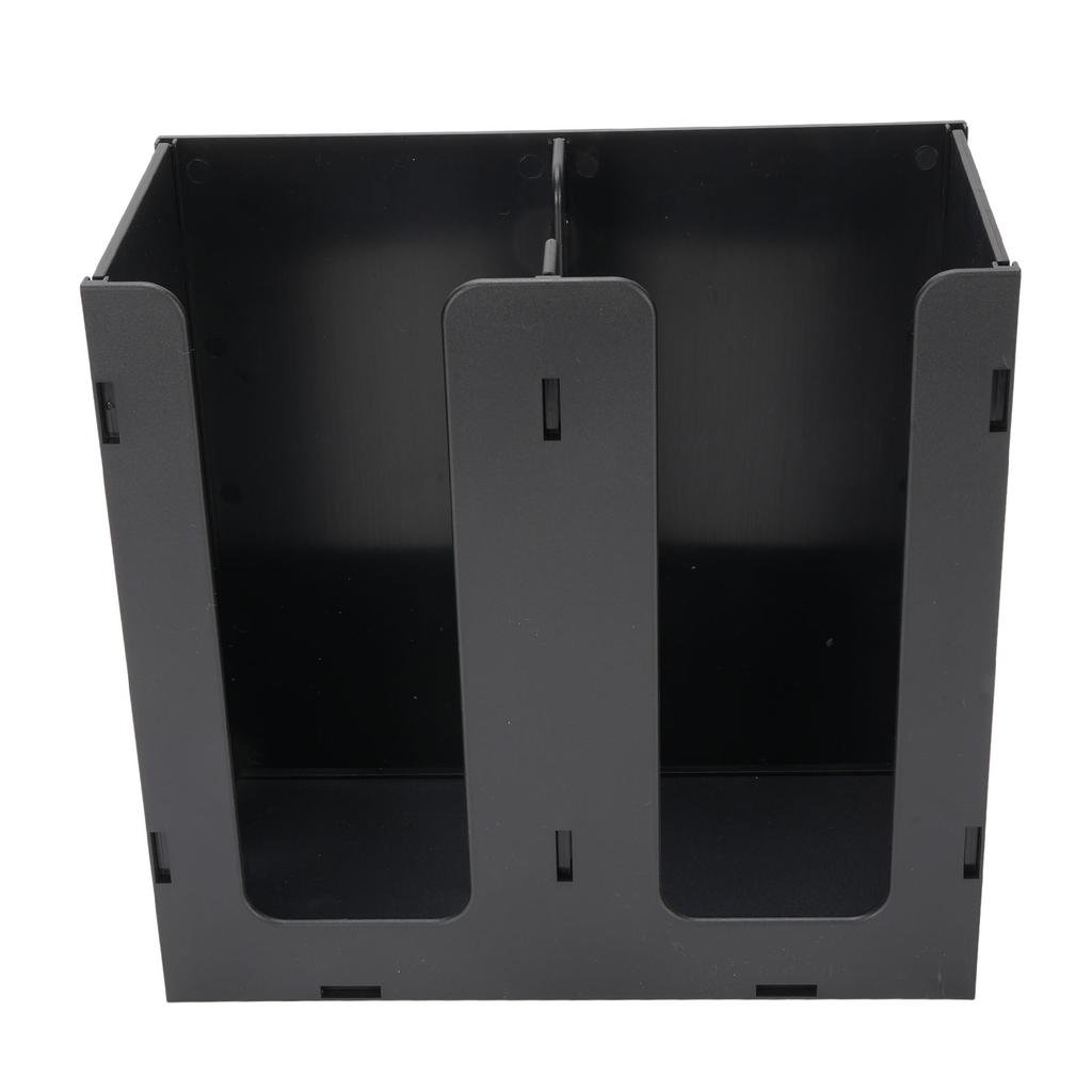 Paper Cup Dispenser Acrylic Coffee Cup Storage Organizer Holder with 2 Compartments for Countertop Kitchen Coffee Shop