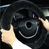 Nonslip Plush Steering Wheel Cover for Secure Hold Easy Installation for Cars SUVs Trucks Universal 14.5-15" Size