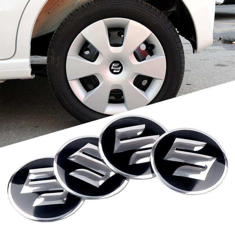 4 db 56 mm-es Autó Kerékagy Közép Kupak Matrica Felni Embléma Borítás Tartozékok Suzuki Ignis Swift SX4 Jimny Grand Vitara Alto szeleptűhöz