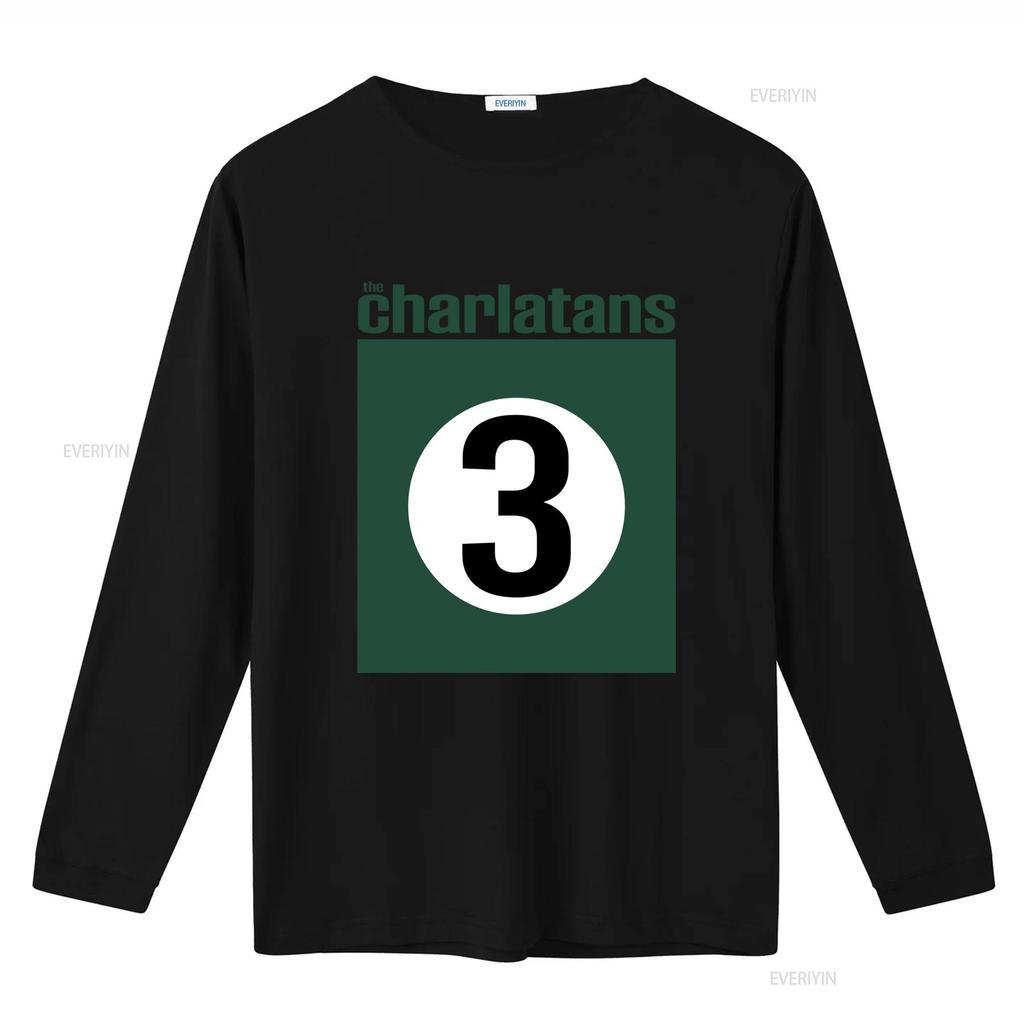 The Charlatans THREE Sproston Green Μπλουζάκι για Άνδρες Ρετρό Στυλ Εκτύπωση Υψηλής Ποιότητας vintage Πλυμένο Τεντωμένο
