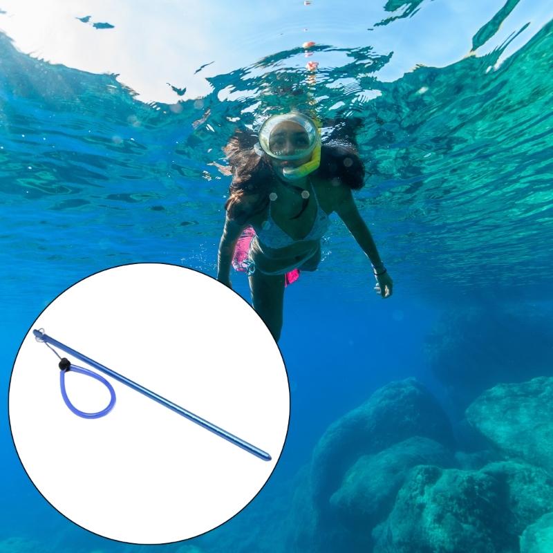 Aluminium Alloys Diving Stick Underwater Signaling Devices Diving Rod Noise Maker Lanyard Rod Tanks Knocker Enduring