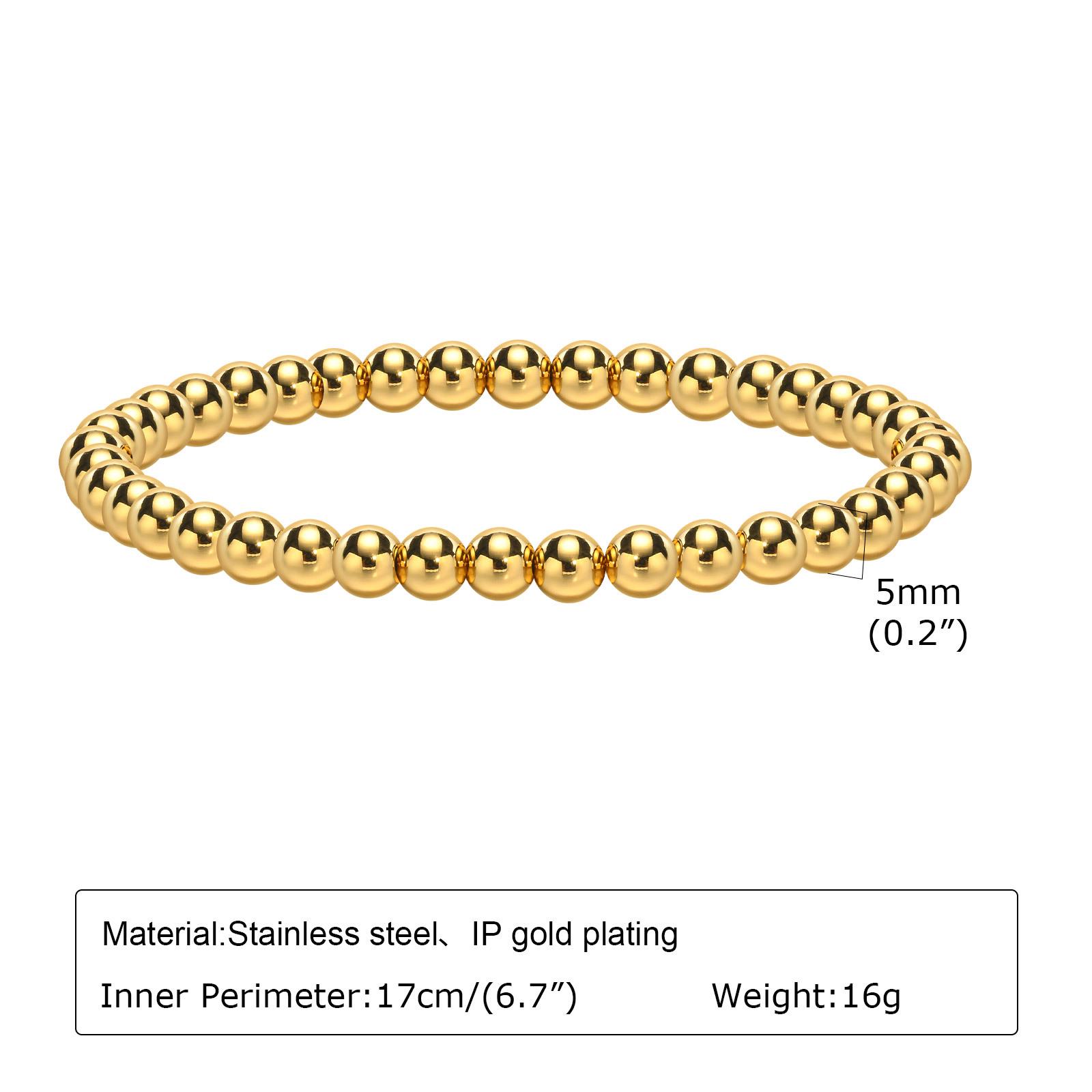 

Браслет из нержавеющей стали с золотым покрытием для женщин - BR-1386