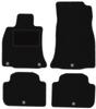 Czarne welurowe dywaniki podłogowe do: Kia Stinger 2WD liftback (2017-)