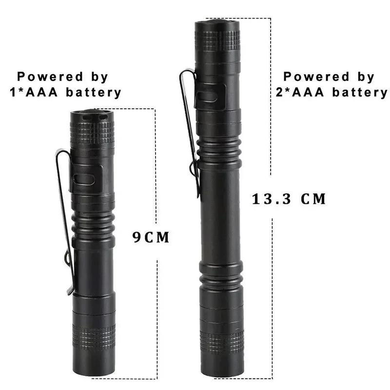 Mini Flashlight LED Pen Light,Pocket Small Torch w/Clip,Handheld Penlight for Outdoor Camping Emergency,Christmas Stocking Gift