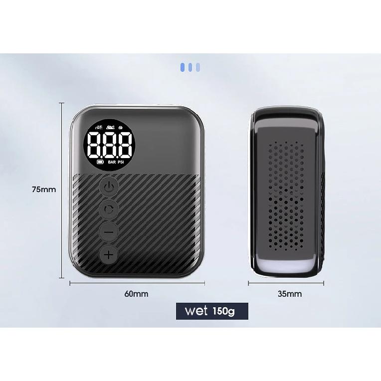 TWTOPSE Cycling Bike Mini Wireless Inflatable Pump Portable Bicycle Electric Vehicle Tire Inflator Smart Digital Display Pump
