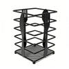 Countertop Utensil Holder Matte Black Modern Multifunctional Metal Cutlery Drainer for Forks Spoons Cooking Utensils