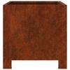 Vidaxl Doniczki Ogrodowe 2 Szt. 30X30X30 Cm Stal Kortenowska