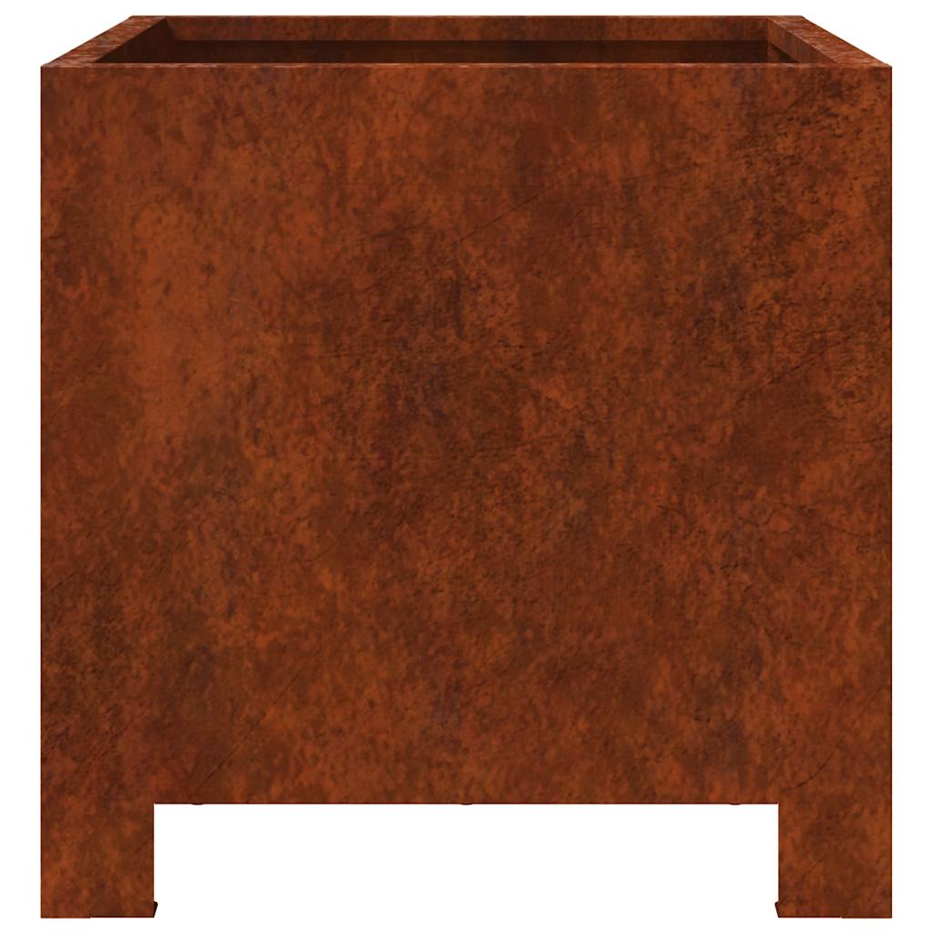 Vidaxl Doniczki Ogrodowe 2 Szt. 30X30X30 Cm Stal Kortenowska