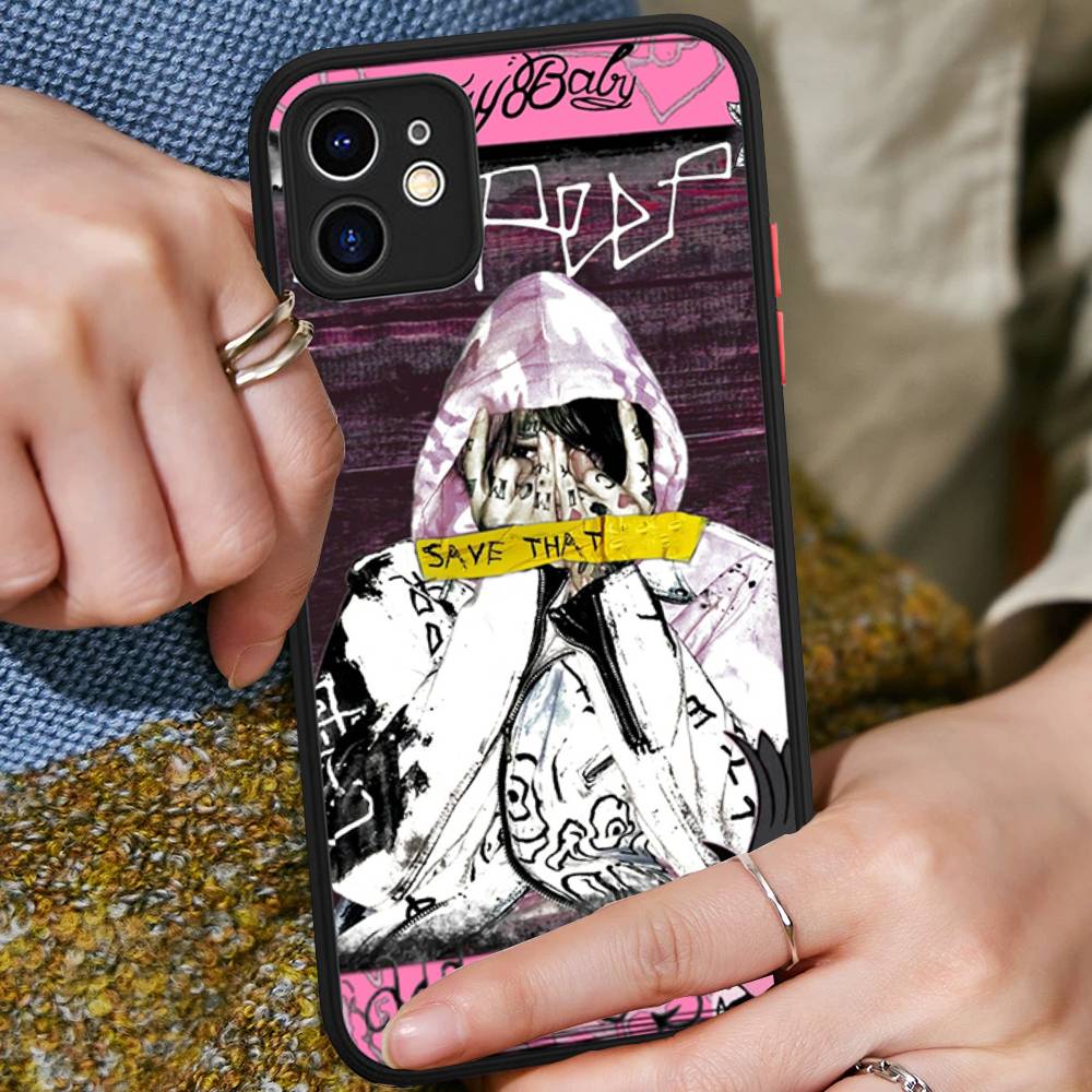 Emo Rapper Lil Peep For IPhone 16 15 14 Plus 13 12 11 Pro Max X XS MAX Translucent Matte Shockproof Cover