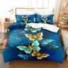 3D Butterfly Bedding Set Full Size Colorful Bedding Digital Printing Bed Linen Queen Size Duvet Cover Set Fashion Fantasy Design