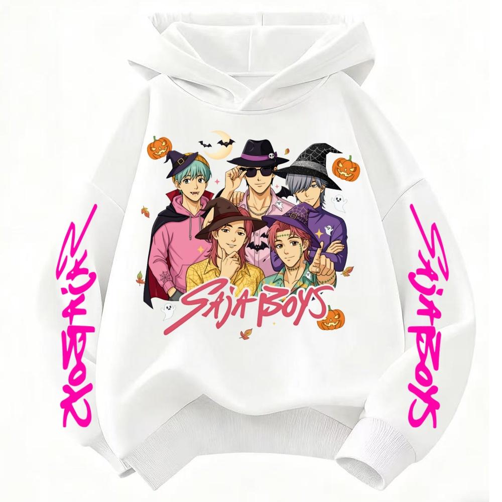 Kids Hoodies & Sweatshirts Kpop Witch Hunting Team Printed Children's Cartoon Hoodie Fashion Casual Warm Hoodies
