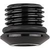 3AN Male Hex Socket Plug ORB Port with O Ring Fitting Adapter Aluminum Black, Pack of 2