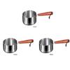Double Button Stainless Steel Pot Comfortable Grip For Effortless Pouring Milk Pan Saucepan Milk Pot