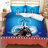 Motorbike Comforter Cover Set Queen Size, Boys Motocross Rider Duvet Cover, Teens Racing Motorcycle Dirt Bike Bedding Set Child