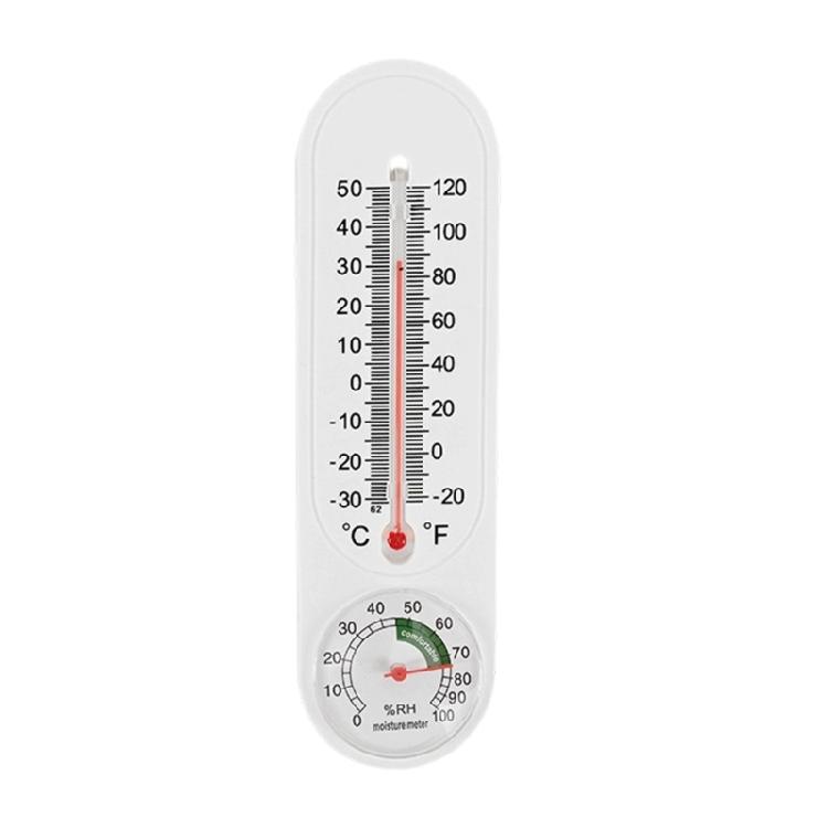 Wall Mountable Indoor Climate Measurement Device With Analog Thermometers Hygrometer For Home Office Temperature Control