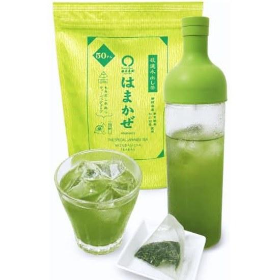 Shizuoka Tea Cold Brew Pack Green Hamakaze Bag 5g50P Mori Produced Leaves Caffeine-Free (Brewing Water Reduces Caffeine) Bottle