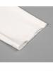 Peachzhou Mousse Elastic Three-Layer Raw-Edge Collar Casual Loose Wide Round Neck Long Sleeve Base Layer