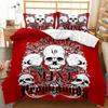 Skull Duvet Cover Set God Of Gamblers Bedding Set Poker Skeletonteens Adults Skull Double Queen King Size Polyester Qulit Cover