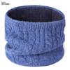 Thick Knitted Neck Gaiter Keep Warm Half Face Mask Fashion Cold-proof Collar  Winter