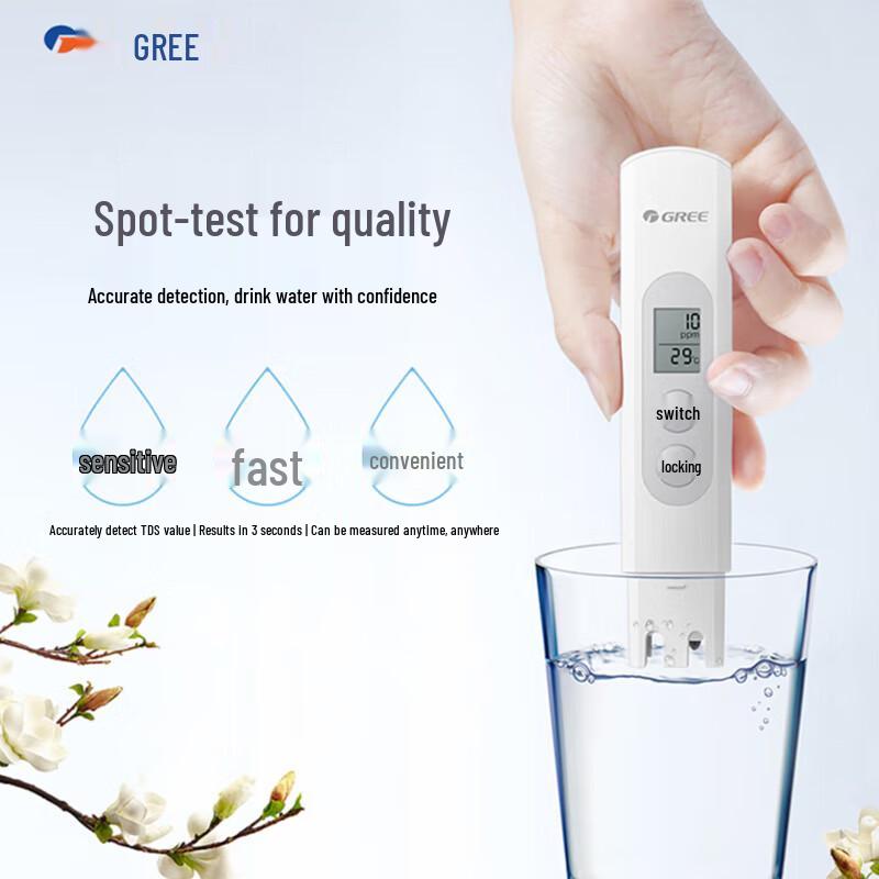 Gree Water Quality TDS & Temperature Test Pen CN plug (adapter included)