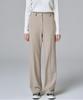 MALOUPE 2115 Stretch Semi-Wide Pants (Beige)