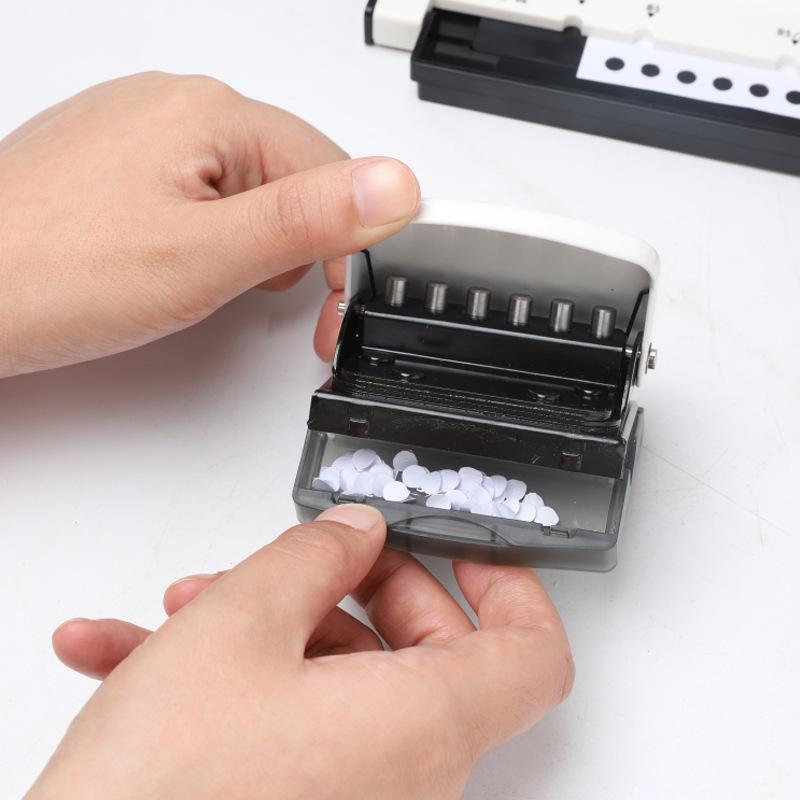 NEW Multi-functional A4 Paper 30-hole Porous Puncher B5 26-hole A5 20-hole Binding Clip Daolin Loose-leaf Puncher 7 Colors