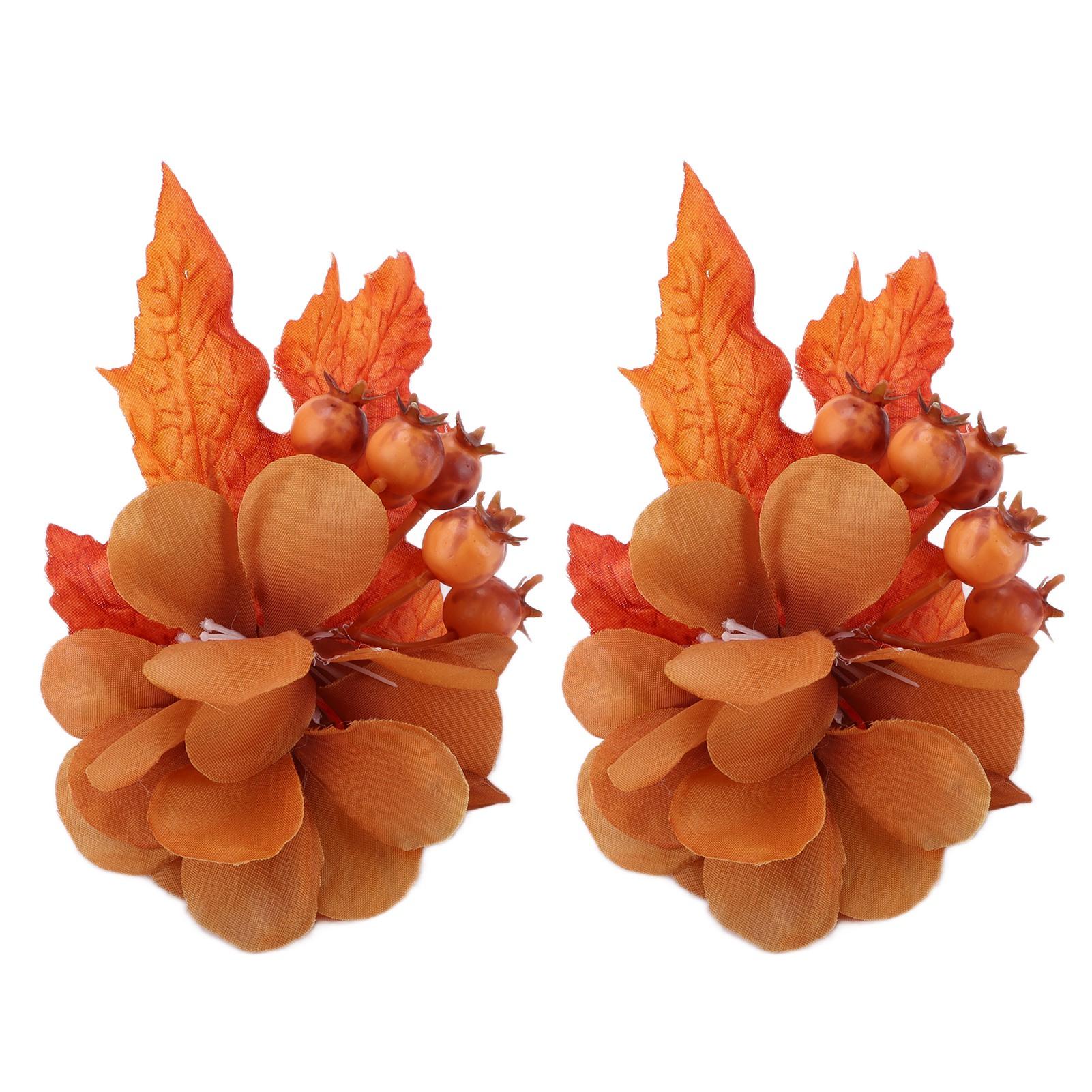 

2Pcs Innovative Napkin Ring Decorative Simulation Flower Napkin Holder for Wedding Birthday Type 2