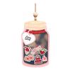Wooden Love Bottle Hanging Ornament Valentine's Day Love You Bottle Decoration Handmade Car Rearview Mirror Hanging Decor Pendant