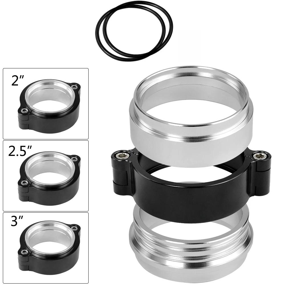 For Intake Throttle Intercooler  Pipe 2"/2.5"/3" 4" Od Exhaust V-band Clamp W Flange System Assenbly Anodized Clamp
