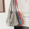 Dámska crossbody taška Tote s leopardím vzorom a veľkou kapacitou - Trendový kórejský štýl 2025