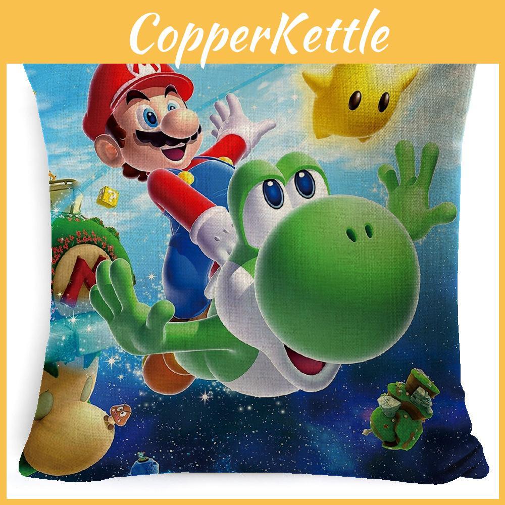 Super Bros Mario Pillow Cover Car Home Living Room Sofa Bedroom Cover Cushion