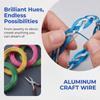 10 Stück DIY Aluminium Basteldraht Nicht-elastischer Schmuck-Perlendraht Aluminium Basteldraht Handgefertigte Bastelarbeiten